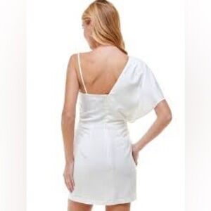 TCEC one shoulder white dress